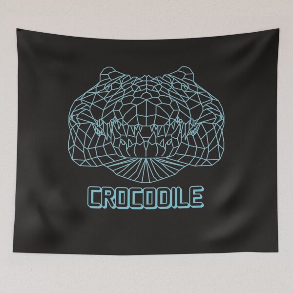 Item preview, geometric crocodile designed and sold by capotees.