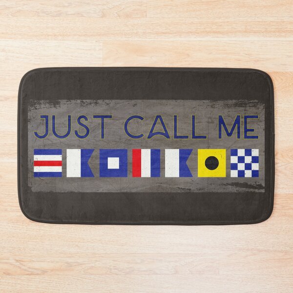 Item preview, Just Call Me Captain Nautical Flag Letters Boating designed and sold by GulfGal.