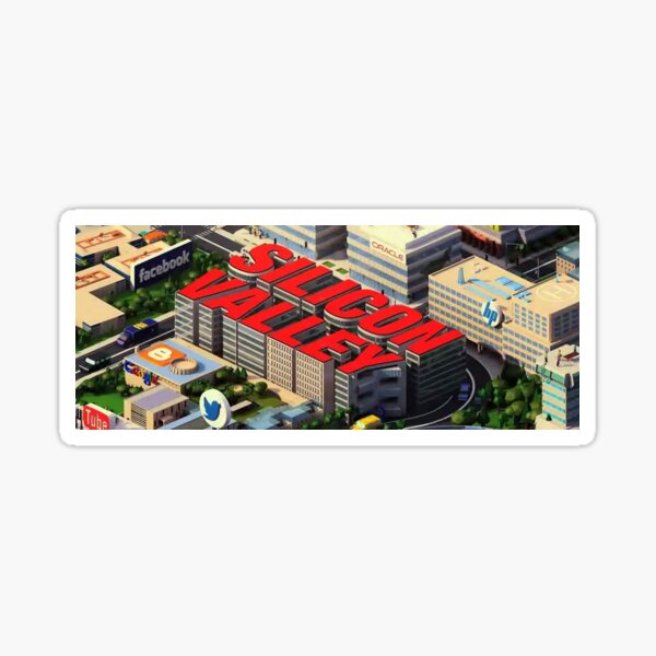Silicon Valley Opening Credits Sticker Sticker