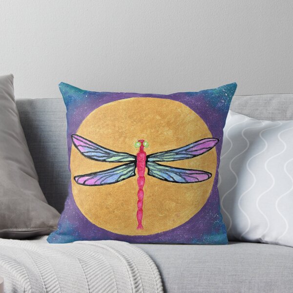 Item preview, Dragonfly Galaxy Golden Moon designed and sold by Rivermoonarts.