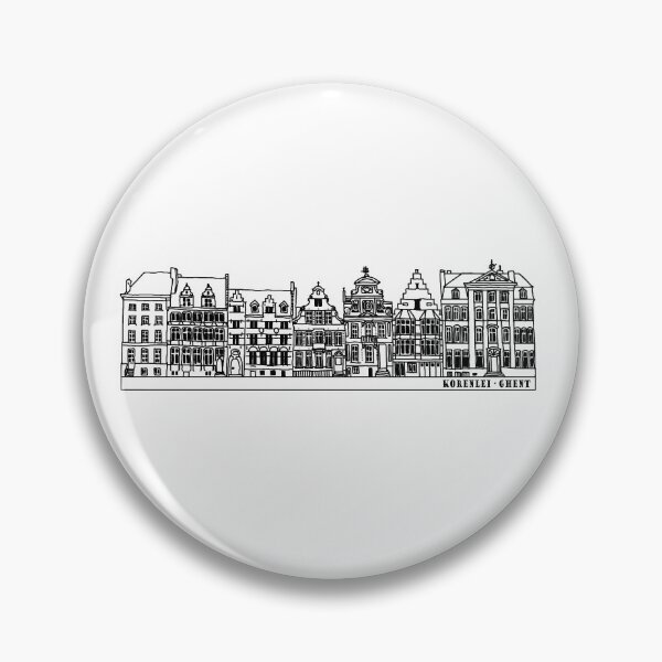Item preview, Ghent Korenlei Drawing Lineart designed and sold by reujken.