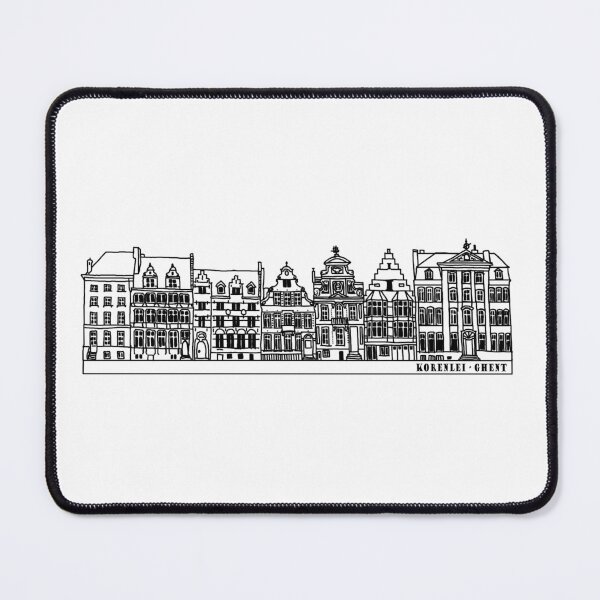 Item preview, Ghent Korenlei Drawing Lineart designed and sold by reujken.