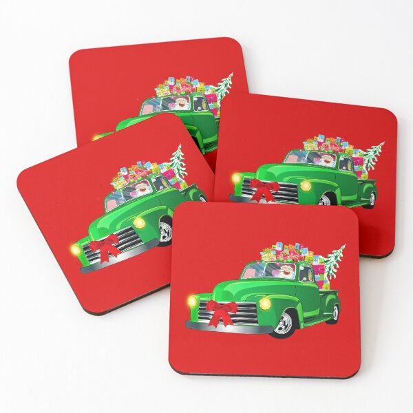 Item preview, Christmas Green Vintage Truck, Santa Driver, Essential T-Shirt designed and sold by JoesCornerStore.
