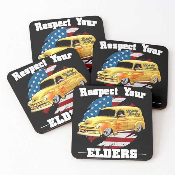 Item preview, Funny Car Guy - Respect Your Elders Classic Panel Truck designed and sold by CharJens.