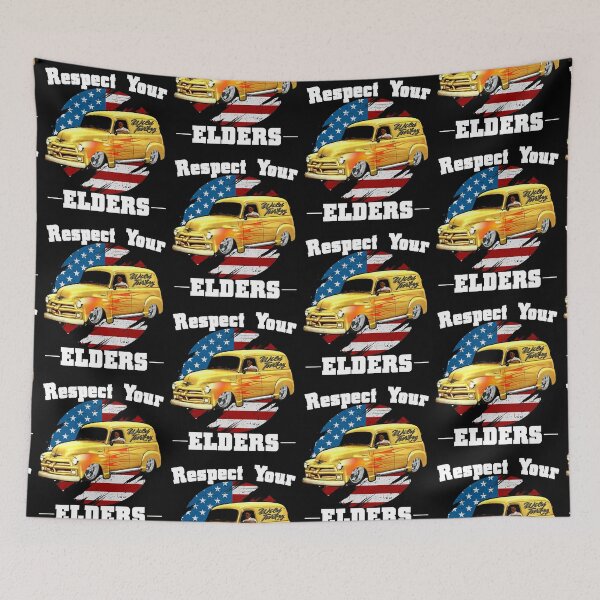 Item preview, Funny Car Guy - Respect Your Elders Classic Panel Truck designed and sold by CharJens.