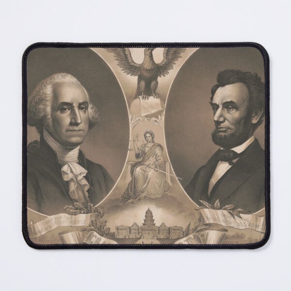 Item preview, US Presidents George Washington and Abraham Lincoln designed and sold by URSparklingShop.