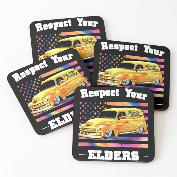 Item preview, Funny Car Guy - Respect Your Elders Classic Panel Truck designed and sold by CharJens.