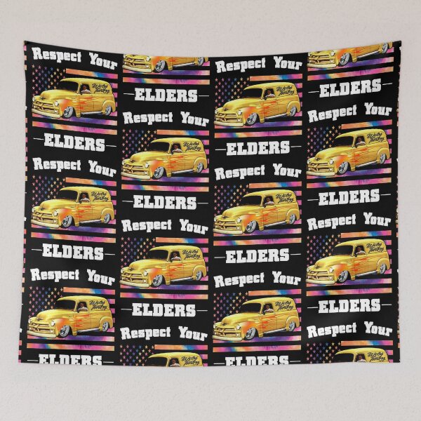 Item preview, Funny Car Guy - Respect Your Elders Classic Panel Truck designed and sold by CharJens.