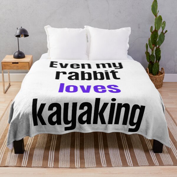 Item preview, Even my rabbit loves kayaking designed and sold by TheGreenGoat.