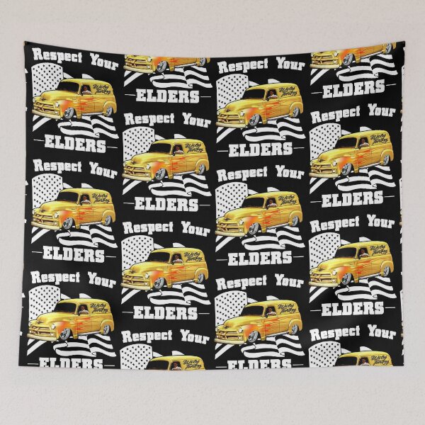 Item preview, Funny Car Guy - Respect Your Elders Classic Panel Truck designed and sold by CharJens.