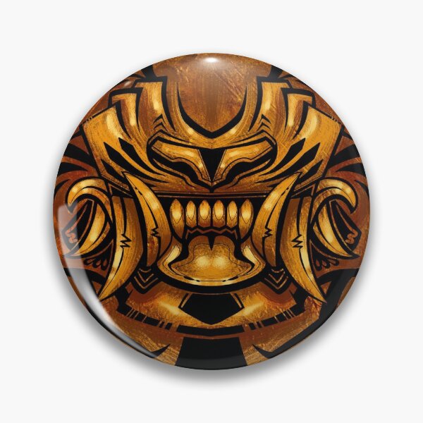Item preview, Gold Demon Tiger Mask designed and sold by PaleoPanthera.
