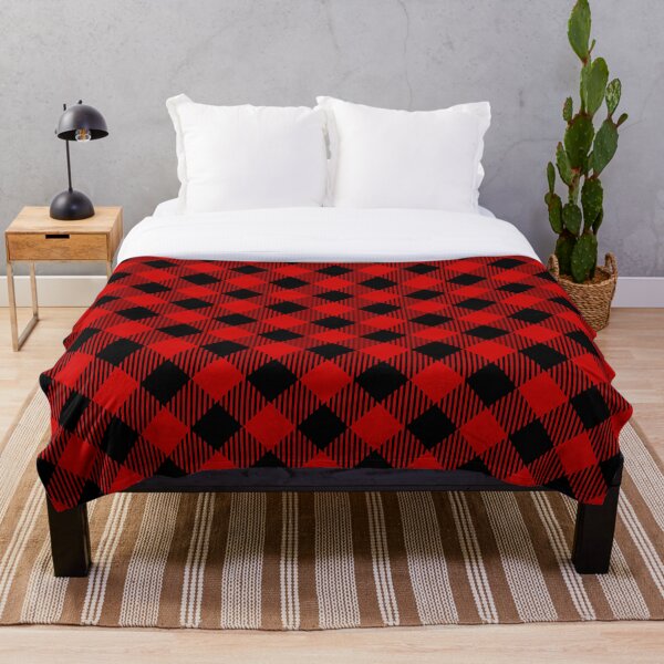Item preview, Diagonal Black and Red Buffalo Plaid designed and sold by SocialAtrophy.