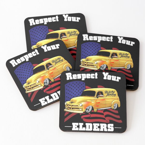 Item preview, Funny Car Guy - Respect Your Elders Classic Panel Truck designed and sold by CharJens.