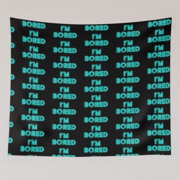 Item preview, I'm Bored Neon Sign designed and sold by Billi French Illustrations.