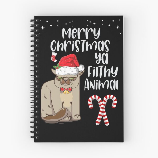 Item preview, Merry Christmas ya filthy animal- Funny Christmas  designed and sold by Designs Of all kinds.