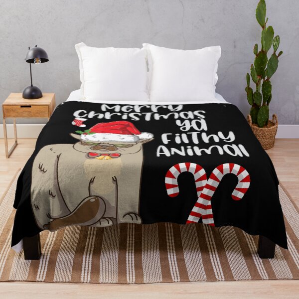 Item preview, Merry Christmas ya filthy animal- Funny Christmas  designed and sold by Designs Of all kinds.