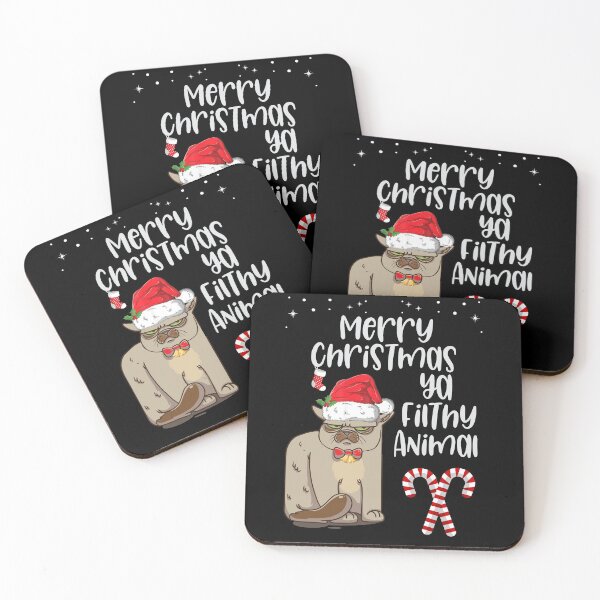 Item preview, Merry Christmas ya filthy animal- Funny Christmas  designed and sold by Designs Of all kinds.