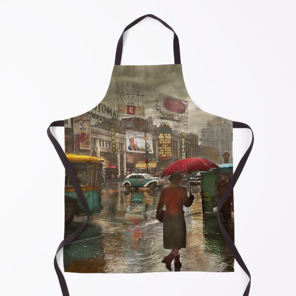 Item preview, City - NY - Times Square on a rainy day 1943 designed and sold by Mike Savad Photography.