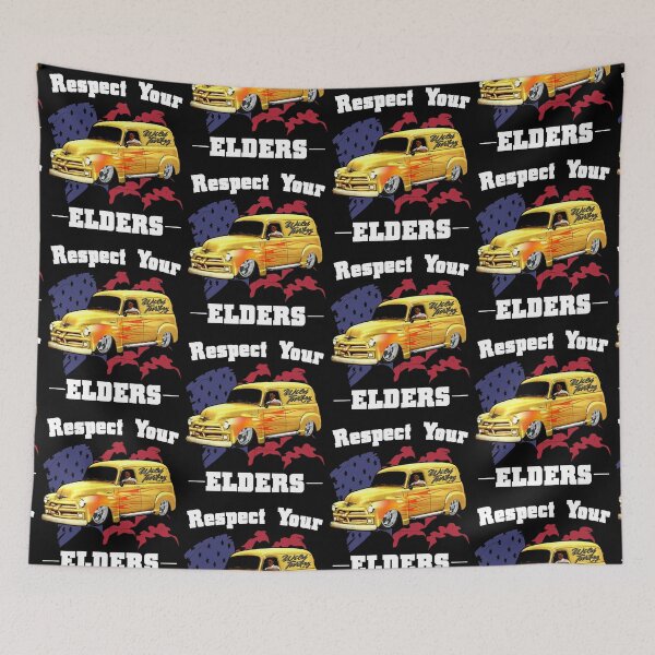 Item preview, Funny Car Guy - Respect Your Elders Classic Panel Truck designed and sold by CharJens.