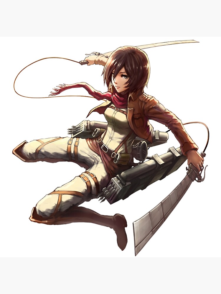 Mikasa Ackerman Attack On Titans Greeting Card By Cartoon Star Redbubble