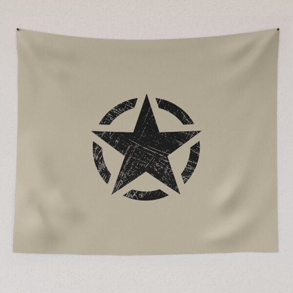 Item preview, Military Star - Vintage Black designed and sold by Lidra Zehcnas.