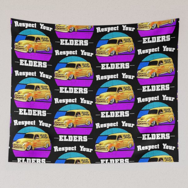 Item preview, Funny Car Guy - Respect Your Elders Classic Panel Truck designed and sold by CharJens.