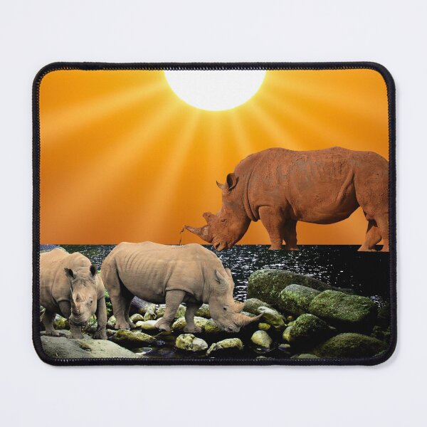 Item preview, Rhinoceros sweatshirt designed and sold by marmothel.