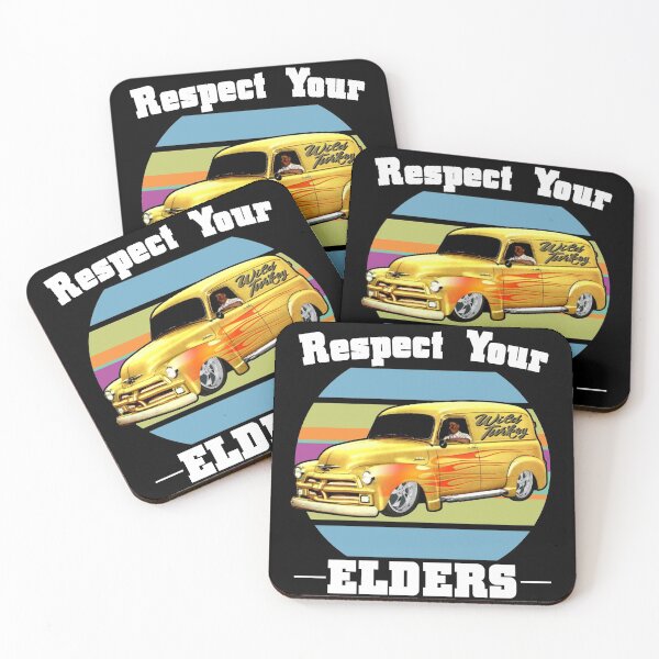 Item preview, Funny Car Guy - Respect Your Elders Classic Panel Truck designed and sold by CharJens.