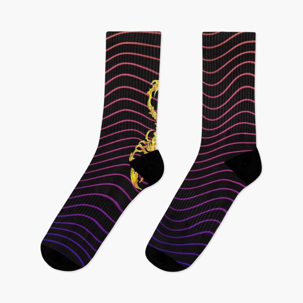 Item preview, The Golden Scorpion with abstract lines multi colours background designed and sold by taherismail.