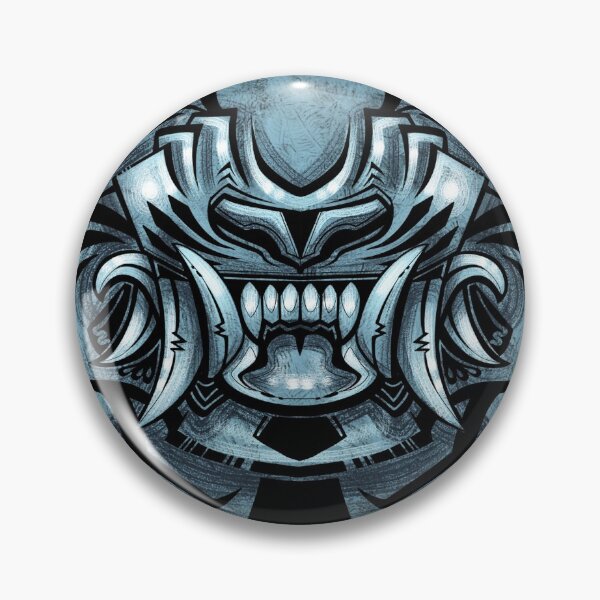 Item preview, Silver / Pewter Demon Tiger Mask designed and sold by PaleoPanthera.