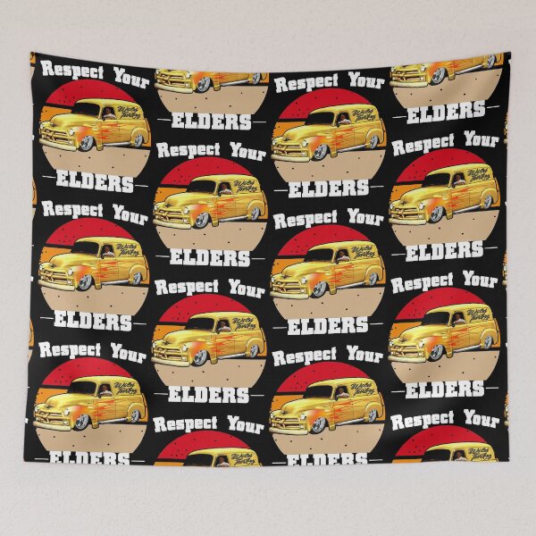 Item preview, Funny Car Guy - Respect Your Elders Classic Panel Truck designed and sold by CharJens.