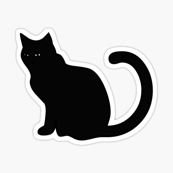 Vista previa del artículo con la obra «Gato negro», diseñado y vendido por Mihail01.