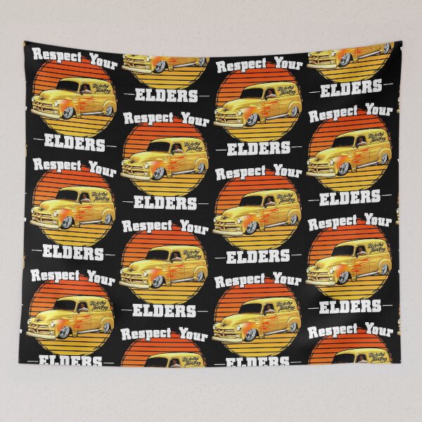 Item preview, Funny Car Guy - Respect Your Elders Classic Panel Truck designed and sold by CharJens.