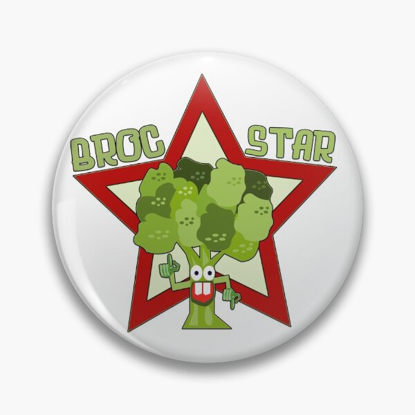 Item preview, Funny Vegan Cartoon - Broc Star designed and sold by MclaughlinGifts.