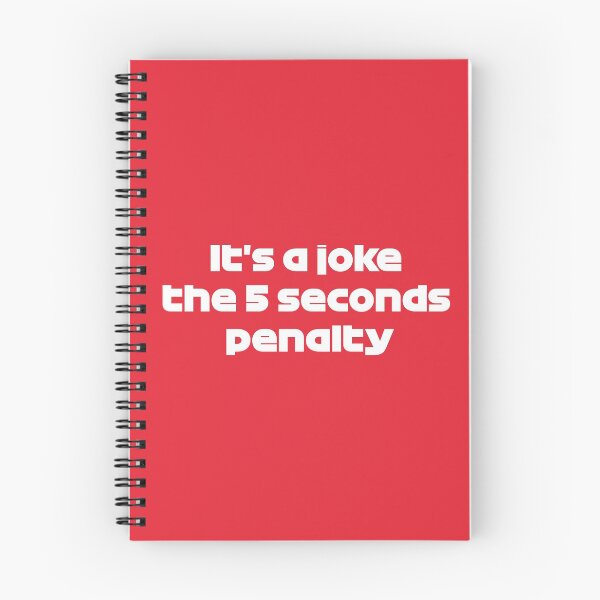 Item preview, It's a Joke the 5 Seconds Penalty (Red BG) designed and sold by FilipeFerreira.