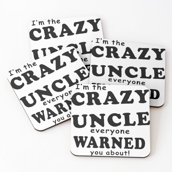 Item preview, Funny uncle i am the crazy uncle to be nephew new mom funny Gift Premium Apparel Funny Holiday Xmas designed and sold by DesignByHeartUK.