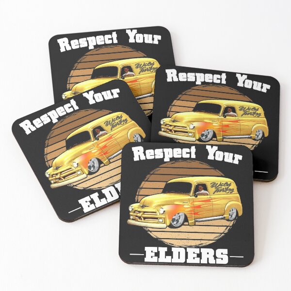 Item preview, Funny Car Guy - Respect Your Elders Classic Panel Truck designed and sold by CharJens.