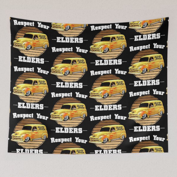 Item preview, Funny Car Guy - Respect Your Elders Classic Panel Truck designed and sold by CharJens.