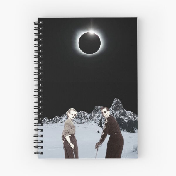 Item preview, Skiing during Solar Eclipse... designed and sold by montagealabira.