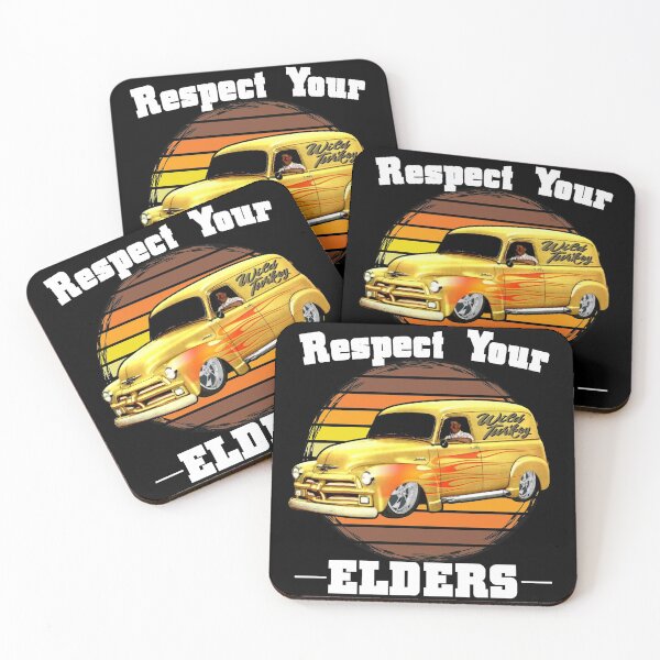 Item preview, Funny Car Guy - Respect Your Elders Classic Panel Truck designed and sold by CharJens.