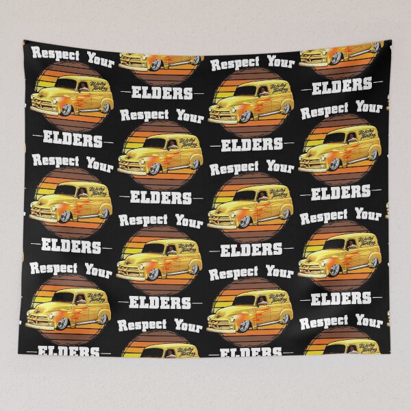 Item preview, Funny Car Guy - Respect Your Elders Classic Panel Truck designed and sold by CharJens.