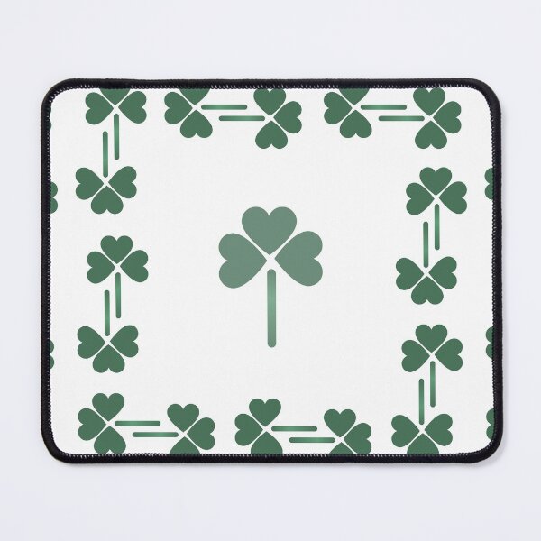 Item preview, Clover Pattern | Three-Leaf Clover Green on White designed and sold by WordsToArt.