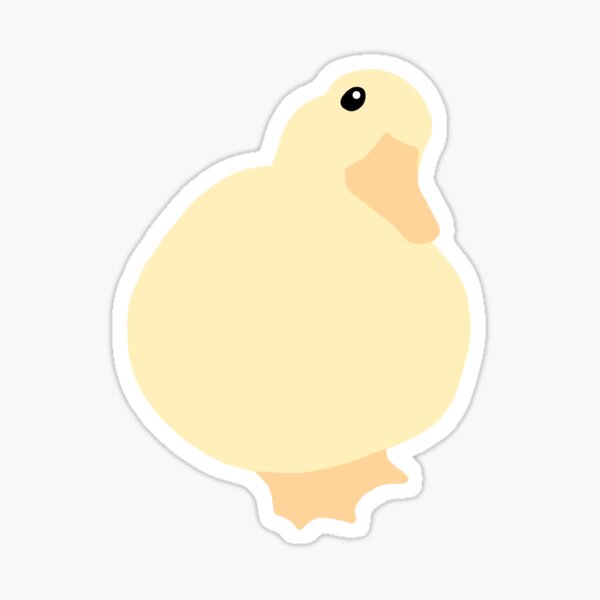 Cute Simple Duck 2 Sticker