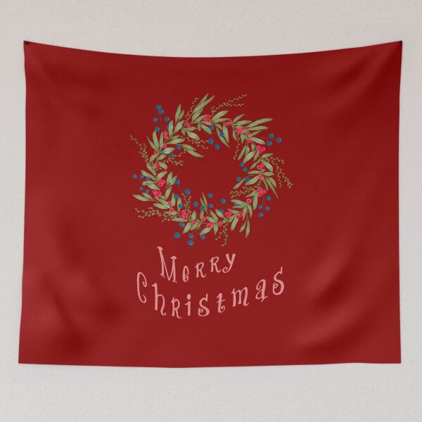 Item preview, Merry Christmas Wreath designed and sold by FrauleinimStall.