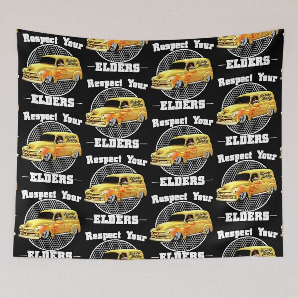 Item preview, Funny Car Guy - Respect Your Elders Classic Panel Truck designed and sold by CharJens.