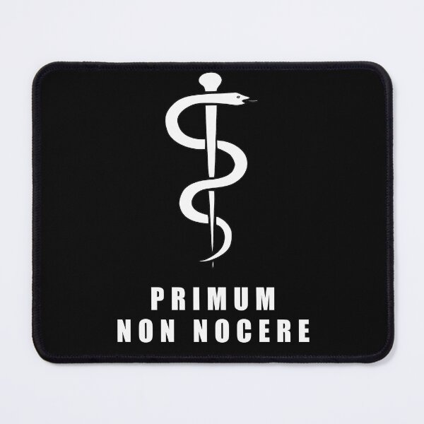 Item preview, Primum non nocere and rod of Asclepius (First do no harm), medical Hippocratic Oath designed and sold by Lady-Frost.