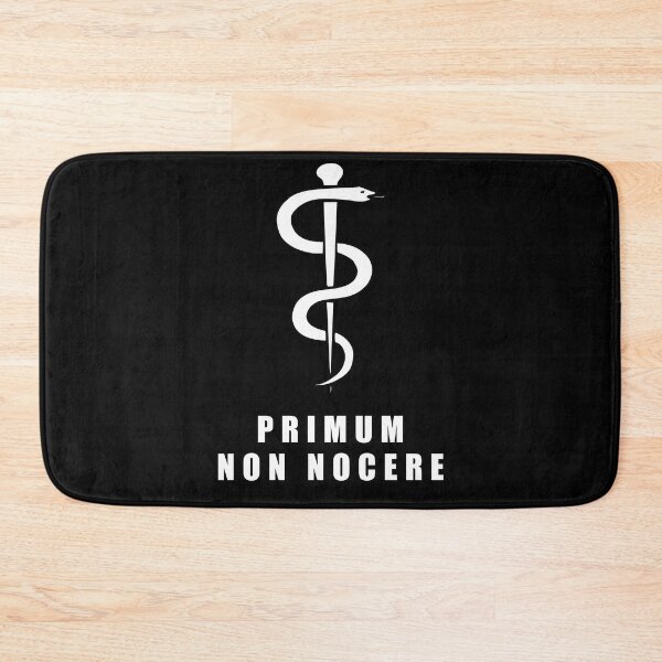 Item preview, Primum non nocere and rod of Asclepius (First do no harm), medical Hippocratic Oath designed and sold by Lady-Frost.