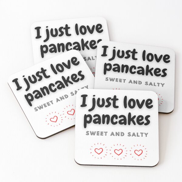 Item preview, I just love pancakes and pancakes - hearts designed and sold by VitoTDesign.