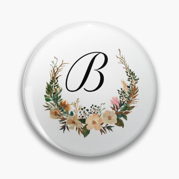 Item preview, Autumn Floral Monogram | Monogram Letter B designed and sold by JustSeasons.