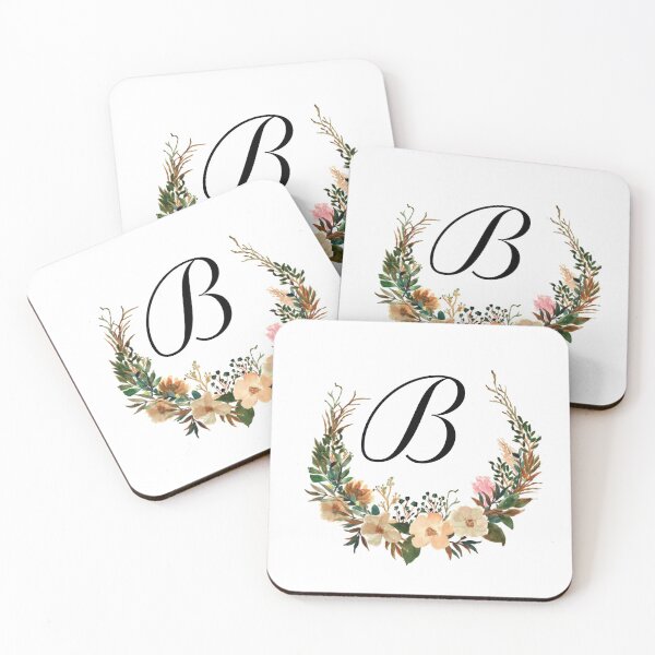 Item preview, Autumn Floral Monogram | Monogram Letter B designed and sold by JustSeasons.